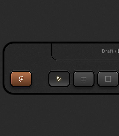 Figma Realistic Dashboard button clicky dashboard figma orange power button realistic skeuomorphism ui