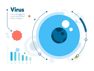 Virus Attack animation app application attack cell contamination infection json lab medical medicone mobile reseach svg vector virus web