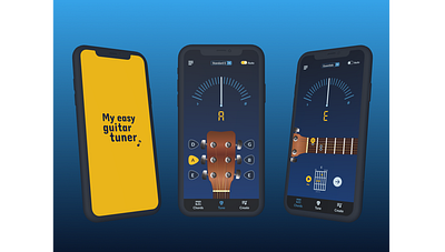 My Easy Guitar Tuner app illustration ui ui design