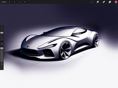 Car Design Concept - WIP car sketch industrial design transportation design