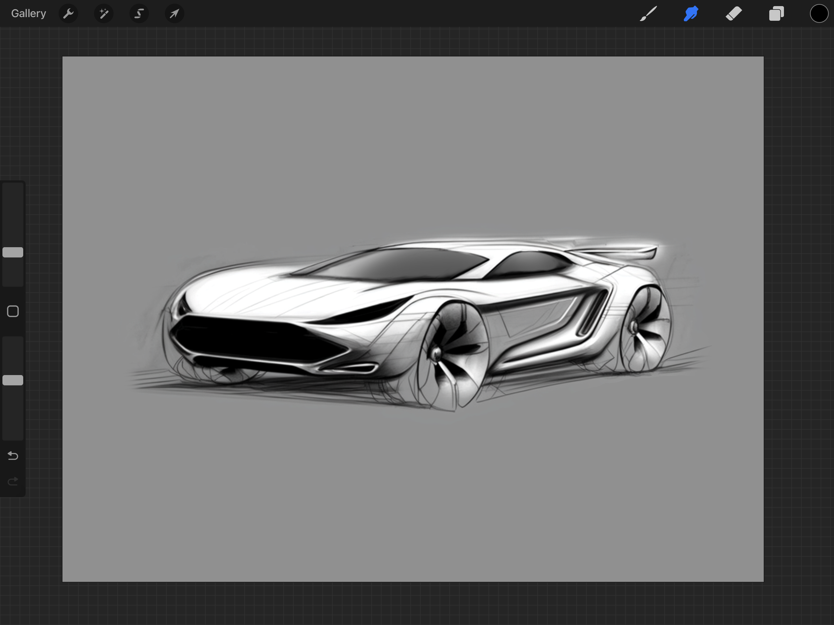 BuickGM sedan design sketch Photo Gallery