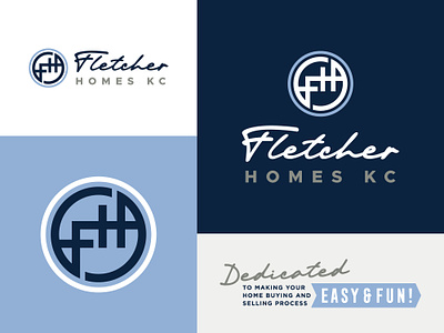Fletcher Homes KC Branding badge branding kc logo mark realtor realty royals system