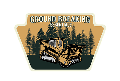 Gound Breaking Essentials Branding branding design forestry illustration logo vector