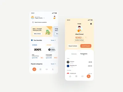 Cashback App app cashback deal design ecommerce simple store ui ux