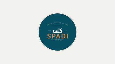 Badge Design for Spadi Custom Homes branding branding design design logo