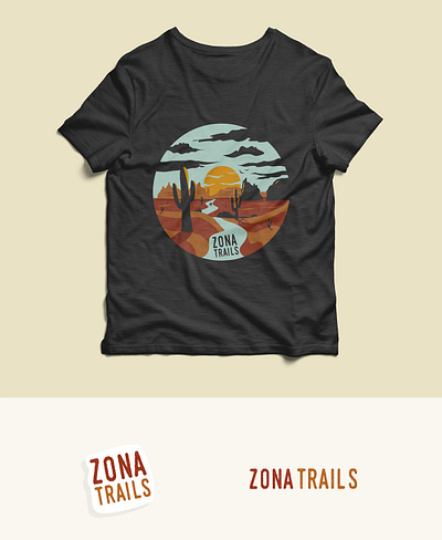 Zona Trails art branding design graphic design illustration tshirt typography vector