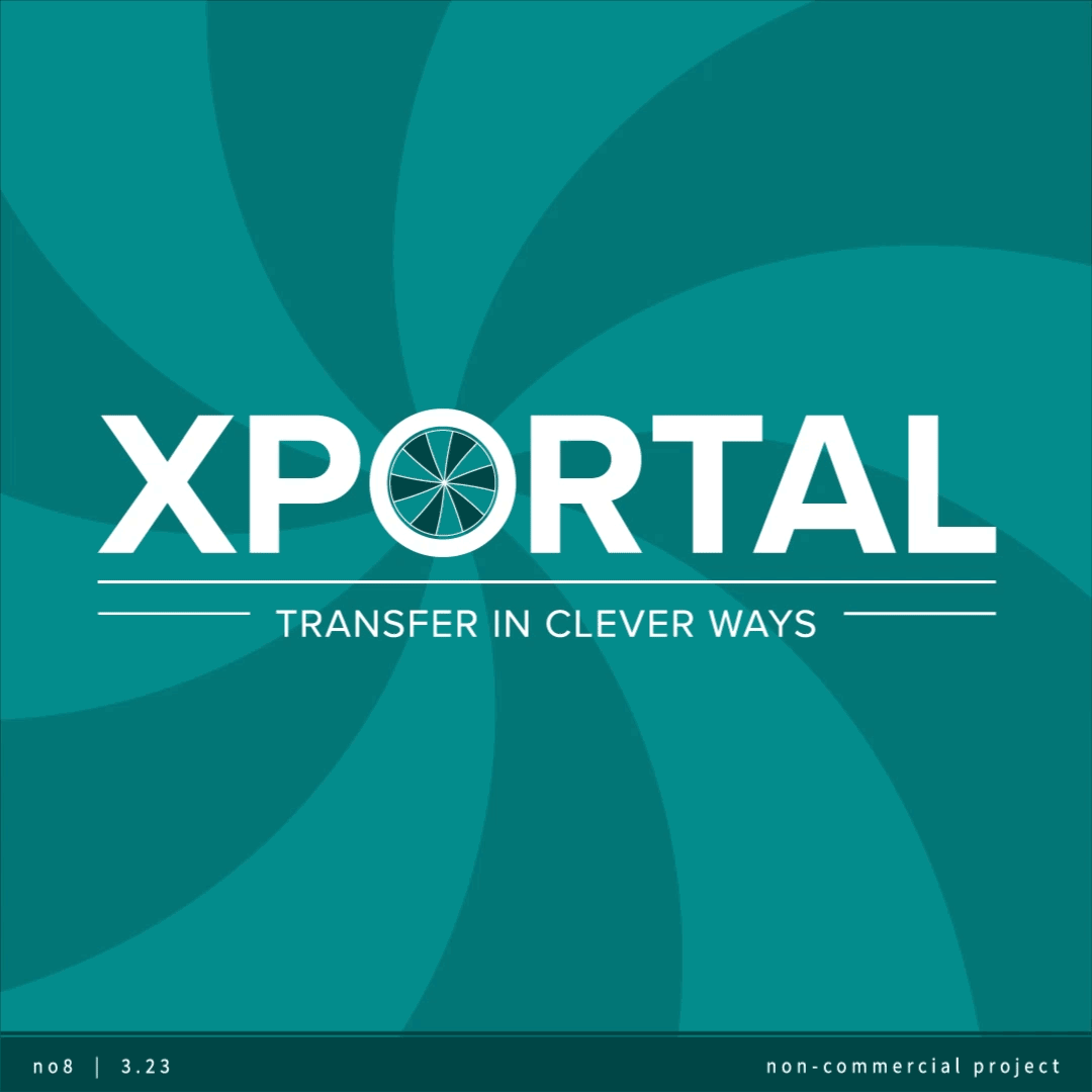 XPORTAL | Branding Animation aidailychallenge animation branding logo loop portal transfer