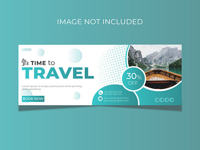 Facebook Cover Page Design For Travel Agency. adobe illustrator agency cover page cover page design design facebook cover page design graphic designer social media template tour travel travel agency vector