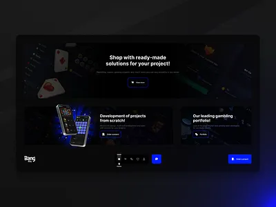 Prototype - Design Studio bang bangbang casino corporate website crypto dark design design design studio gambling game interface game studio graphic design loading nft game prototype studio ui ux web design web game