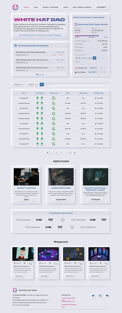 Neumorphism landing page branding design figma frontend ui ux web3