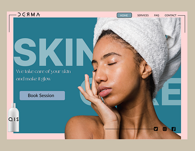 Website design: Skincare website doctor graphicdesign health skincare ui ux web webdesign webdeveloper