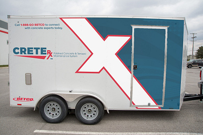 Equipment Trailer Wrap branding graphic design logo