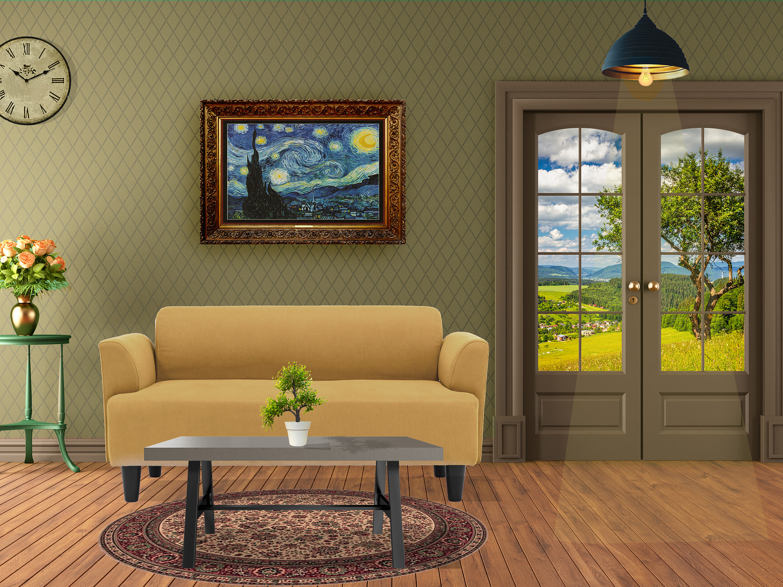 Living Room Composition on by Mainak Chakraborty on Dribbble