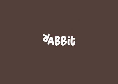 Rabbit | Typographical Poster animal graphics illustration letters minimal poster rabbit simple text typography