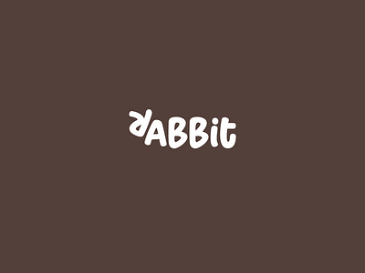 Rabbit | Typographical Poster animal graphics illustration letters minimal poster rabbit simple text typography