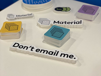 Don't email me. email materialsecurity stickers