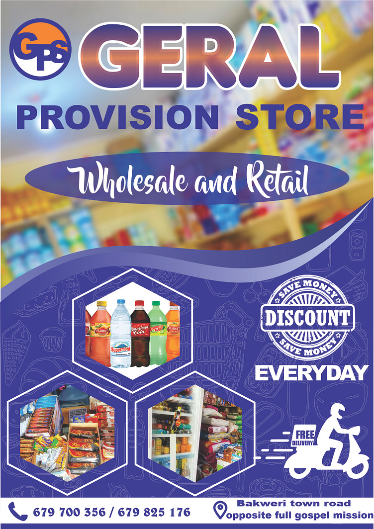 A flyer for a provision store 🏪 by Nani Stephanie on Dribbble