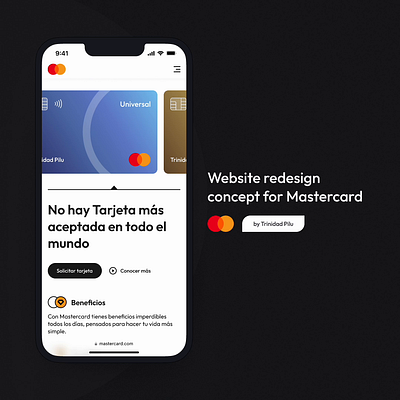 Mastercard Website Redesign - Concept app branding concept design designer graphic design ui visual web web design