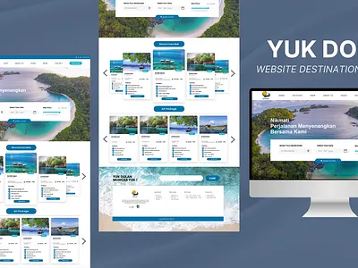 Website Destination Toursm toursm ui user interface ux web design website design toursm