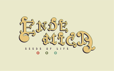 Endemica-SeedsOfLife graphic design icon typography