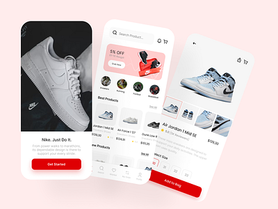 Shoes Store apps branding design graphic design illustration logo mobile udacoding ui web