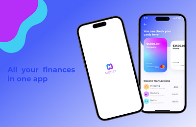 Banking App app branding design fintech graphic design illustration mobile ui