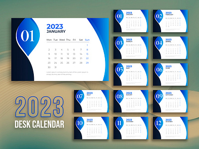 2023 Calendar Design Template 2023 2023 calendar adventure branding calendar design calendar template design desk desk calendar graphic design logo social media marketing post social media sale ui vector wall wall calender