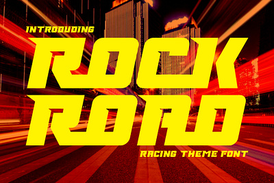 Free Racing Font - Rock Road branding display sans