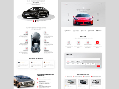 Car Showcase Figma Template auto auto show automobile automotive car dealerships car shop dealer display exhibition expo landing page motors product launch showroom trade show ui design vehicles web design web page website