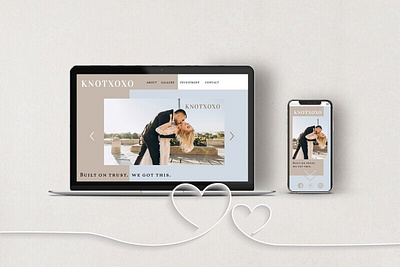 Wedding Photography Web Design Mock Up adobe design lightroom logo photoshop web web design