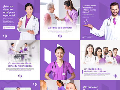 Social media | Clinic brand branding clinic design graphic design graphicdesign health identity logo tecnology vector