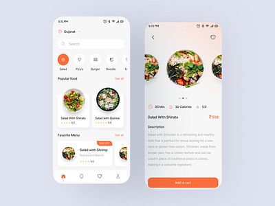 Salad App Concept: Where Healthy Eating Meets Deliciousness. ui ui design uiux design