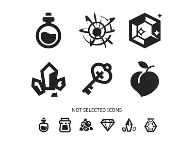 Nexomon game icons - Selection menu icon ui