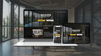 WORKING SPACE LANDING PAGE landing page web design