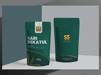 Pouch Packaging Design - Sari Bekatul branding design graphic design illustration typography