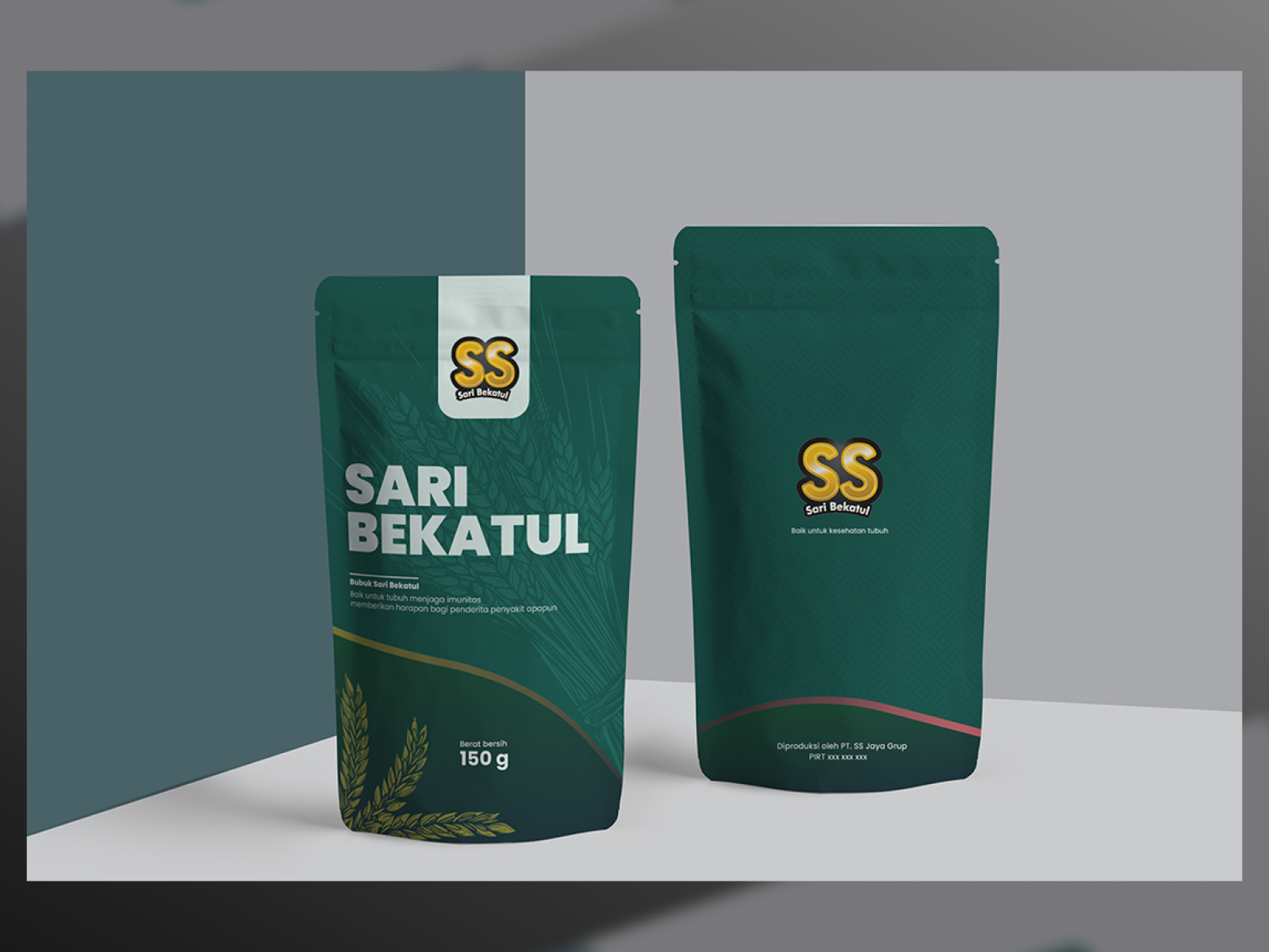 Pouch Packaging Design - Sari Bekatul by Muhammad Ubaidillah on Dribbble