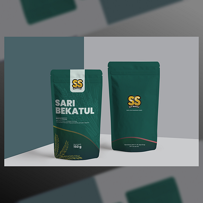 Pouch Packaging Design - Sari Bekatul branding design graphic design illustration typography