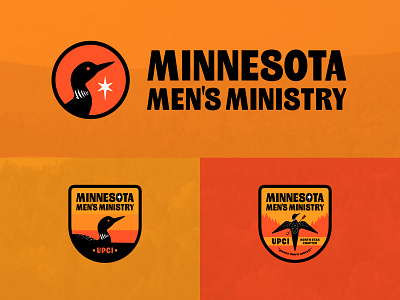 Ministry Branding badge bird branding logo loon ministry minnesota star wordmark