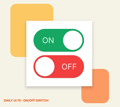 DAILY UI #15 - ON/OFF SWITCH app dailyui design onoff switch switch toggle button ui ux
