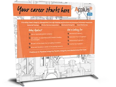Applus Trade Show Backdrop Design branding design graphic design print