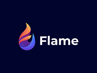 Flame app branding design flame coloring flame logo graphic design icon illustration logo ui ux vector