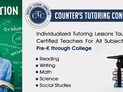 Counter's Tutoring Connection Banner Design branding design graphic design