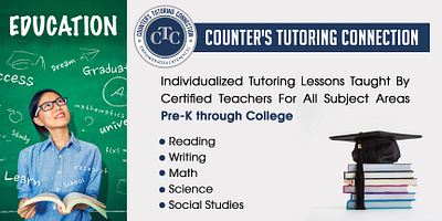 Counter's Tutoring Connection Banner Design branding design graphic design