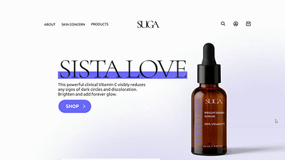 Luxury Skincare Website branding cosmetics eccommerce graphic design mockup product skincare ui web design