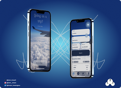Flight Boarding UI app design ui