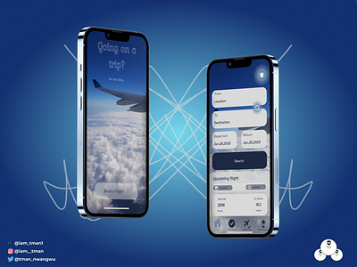 Flight Boarding UI app design ui