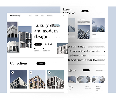 Real estate landing page apartment architecture broker business construction home house housing interiordesign invest investment landing page luxury mortgage property real estate agent realestate realtor realty website