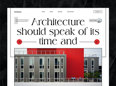 Architecture Web Interface 2023 apartment arch architect architecture design exterior home home page housing interface minimal porfolio website residential trend web web design web interface web ui website design