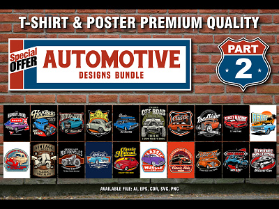 BEST AUTOMOTIVE DESIGNS BUNDLE part 2 automotive bundle automotive tshirt bundle