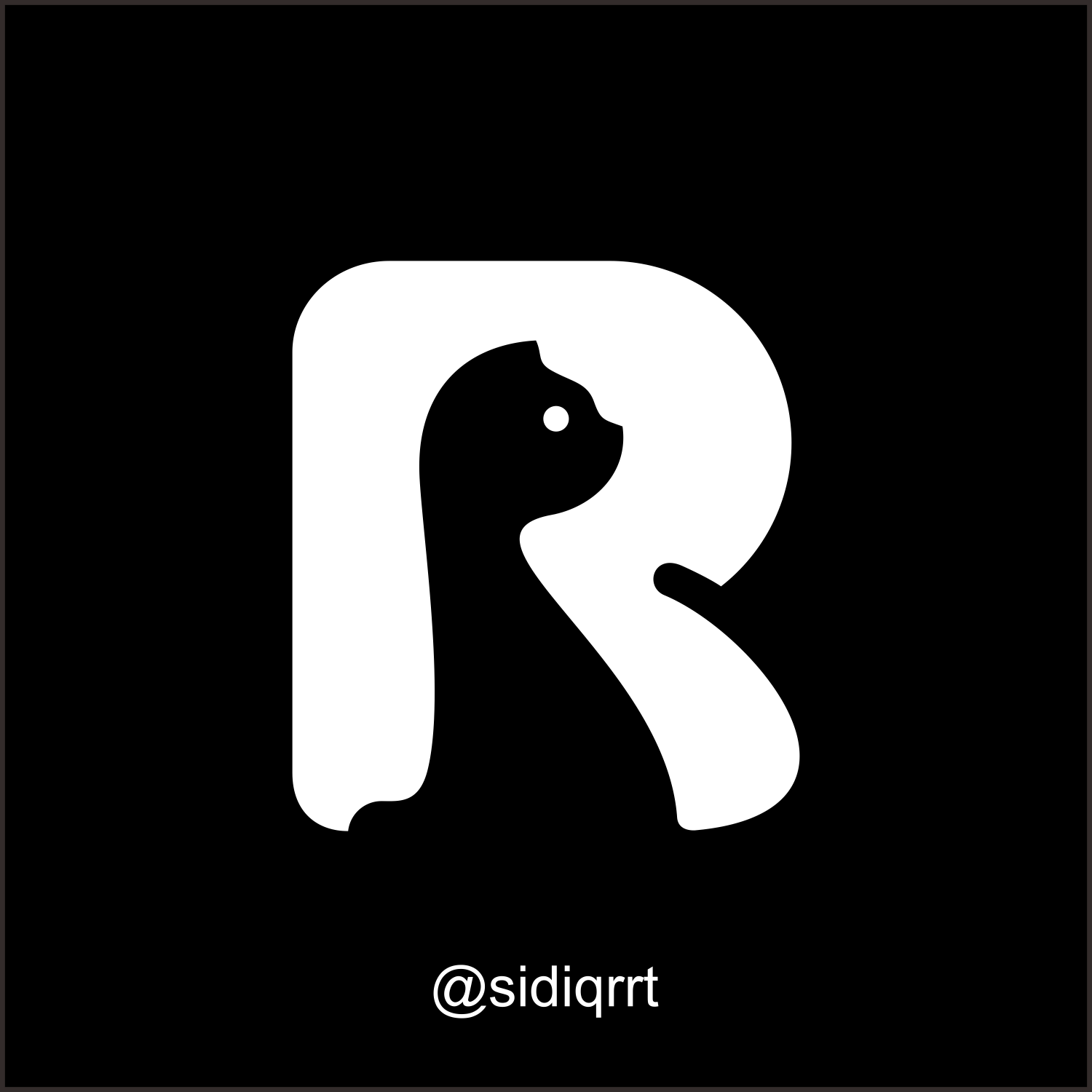 R + CAT design graphic design icon logo minimal